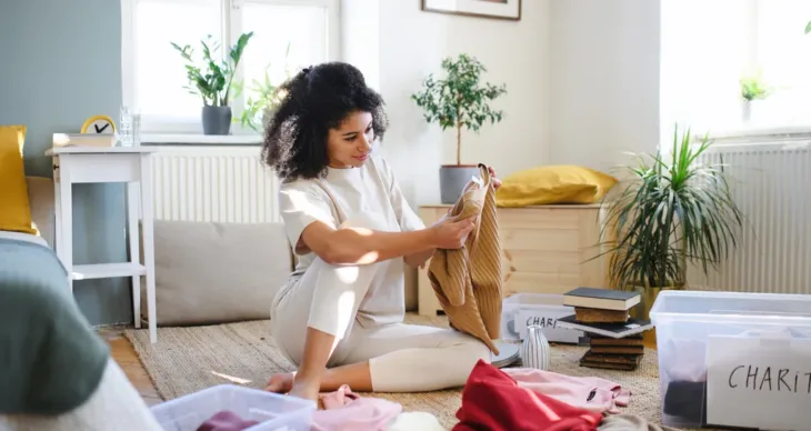 Declutter before you move